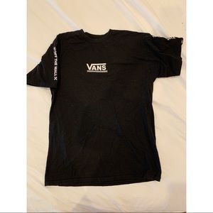 Vans black and white tee